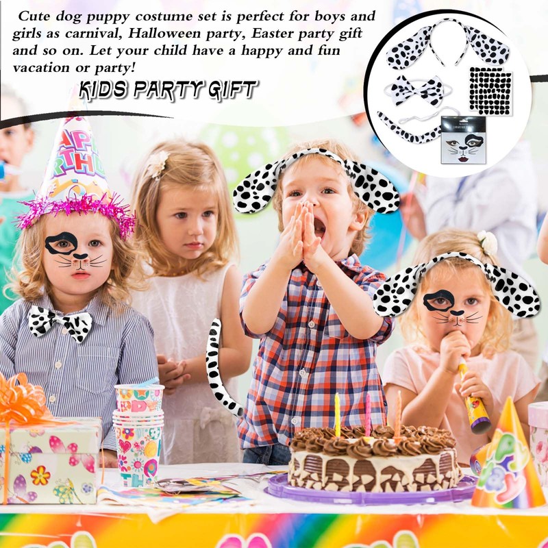 Playing Dalmatian Costume Set for Young People - Includes Fluffy