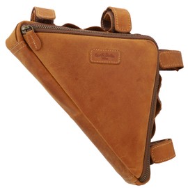 Gusti frame bag leather - Marshall T. bicycle bag tool bag ladies men brown frame