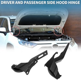 TUCKBOLD 1 Pair Front Driver and Passenger Side Hood Hinge Front Hood Bracket for CR-V 2007-2011 Honda Black