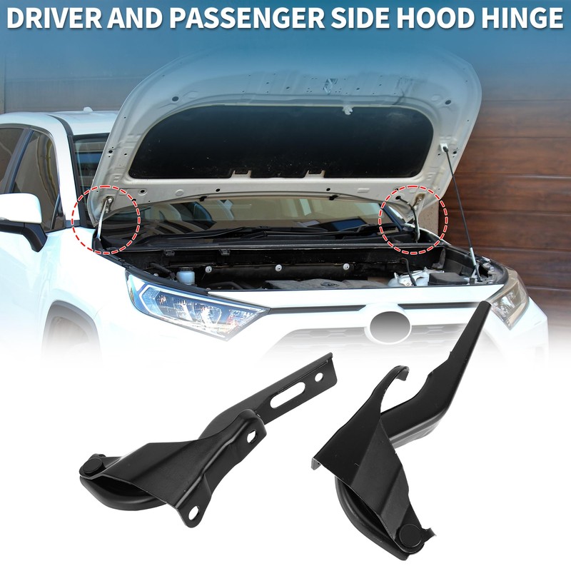 TUCKBOLD 1 Pair Front Driver and Passenger Side Hood Hinge