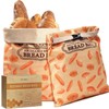 2 Pack Beeswax Bread Bags for Sourdough Homemade Bread, XL