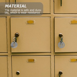 DOITOOL 30 x Stainless Steel Number Plate ID Pendant Number Tags 1-30 Key Ring Key Ring with Labels Stainless Steel Accessories Metal