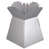 1 x Silver - Living Vase - Bouquet Flower Box
