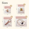QRYVAL EVA Anti Tarnish Jewelry Storage Bags, Clear Plastic Jewelry