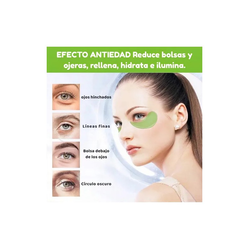 2 Tarro 60 Parches Hidrogel Ojos Colageno Hidratante Ácido