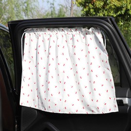 Car Curtain Suction Cup Sun Shade Cartoon Sun Shade Insulation Side Window Curtain for Most Standard Car Window (Type 3)