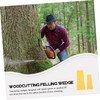 Kisangel 4pcs Plastic Tree Felling Wedges Durable Logging Tools with