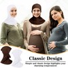 4 Pieces Modal Hijab Cap Adjustable Muslim Stretchy Turban Full