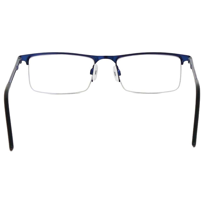 Mini Brille Anti Blue Light Glasses Metal Half Rim Bottom