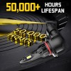 AUIMSOCO 9005 9005 LED Headlight KIT Combo Bulbs 10000K High&Low