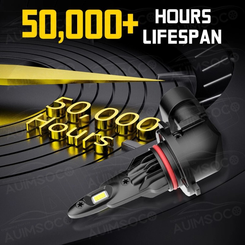 AUIMSOCO 9005 9005 LED Headlight KIT Combo Bulbs 10000K High&Low