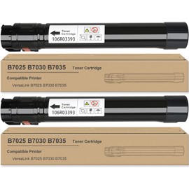VersaLink B7025 B7030 B7035 Toner Cartridge (2-Pack, 30,000 Pages Total) High Yield Black Comaptible for Xerox 106R03393 Toner Cartridges for VersaLink B7025 B7030 B7035 Printers