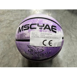 Basketball Size 5, Basketball for Children, Mini Basketball Size 3, Indooor Outdoor Basketball Purple White 3