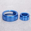 2Pcs Aluminum Alloy Multimedia Control Center Knob Ring Trim Fit