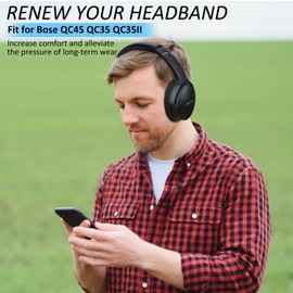 Earrock Headband Cushion Compatible with Bose QuietComfort 45 QC45 QC35 QC35II (Green)