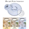 12 inch LED Flush Mount Dimmable Ceiling Light Fixture, Hepside