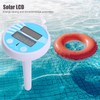 Floating Water Thermometer Electronic Solar Charging LCD Display Swimming Pool