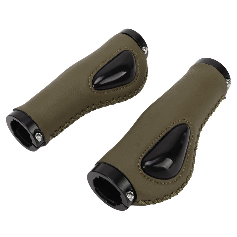 Artificial Leather Bicycle Grips Liquid Silicone Palm Pad Shock Absorption