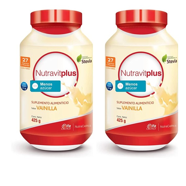 Malteada NutravitPlus Vainilla-Vainilla (2 Piezas)