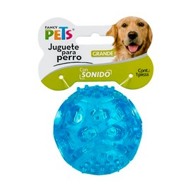 Fancy Pets Juguete Pelota Flexible para Perros GDE con Sonido Squeaker para Morder y Jugar