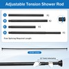 Shower Curtain Rod, 32-84 inch Heavy Duty Spring Tension Shower
