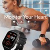 Supersonic SC-181SW 2-inch Touch Screen Smartwatch with Heart Rate Monitor,