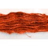 (Orange) - 100g Recycled Sari Silk Yarn Hand-spun Orange Soft