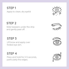 Eyelid Tape Eyelid Lifter Strips | Double Eyelid Tape for Eyelid Lift | Eye Lid Tape for Hooded Eyes Invisible | Monolid Droopy Eyelid Lifter | 110 Strips 4mm - 7mm