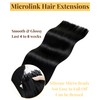 Hetto Micro Link Hair Extensions Human Hair Black Micro Bead