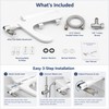 Ultra-Slim Bidet Attachment for Toilet Seats – Non-Electric Dual Nozzle