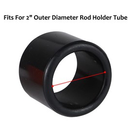 HWIMARINE Fishing Rod Holder Tube Insert Protector, Fit 2" Cap Tube, 4 Pcs (White)