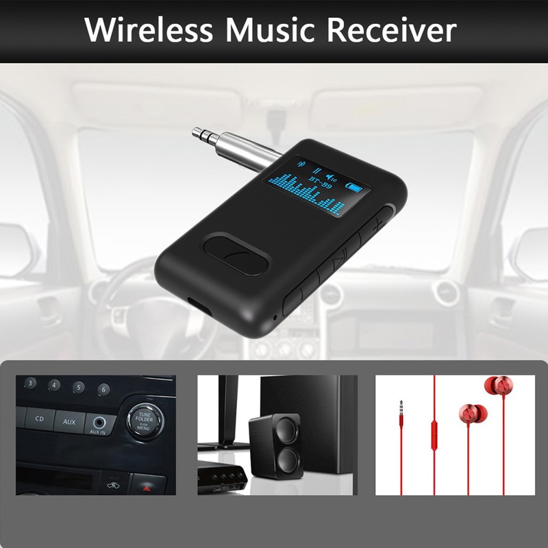 Car Bluetooth 5.0 Audio Music Receiver Wireless AUX 3.5mm Speaker