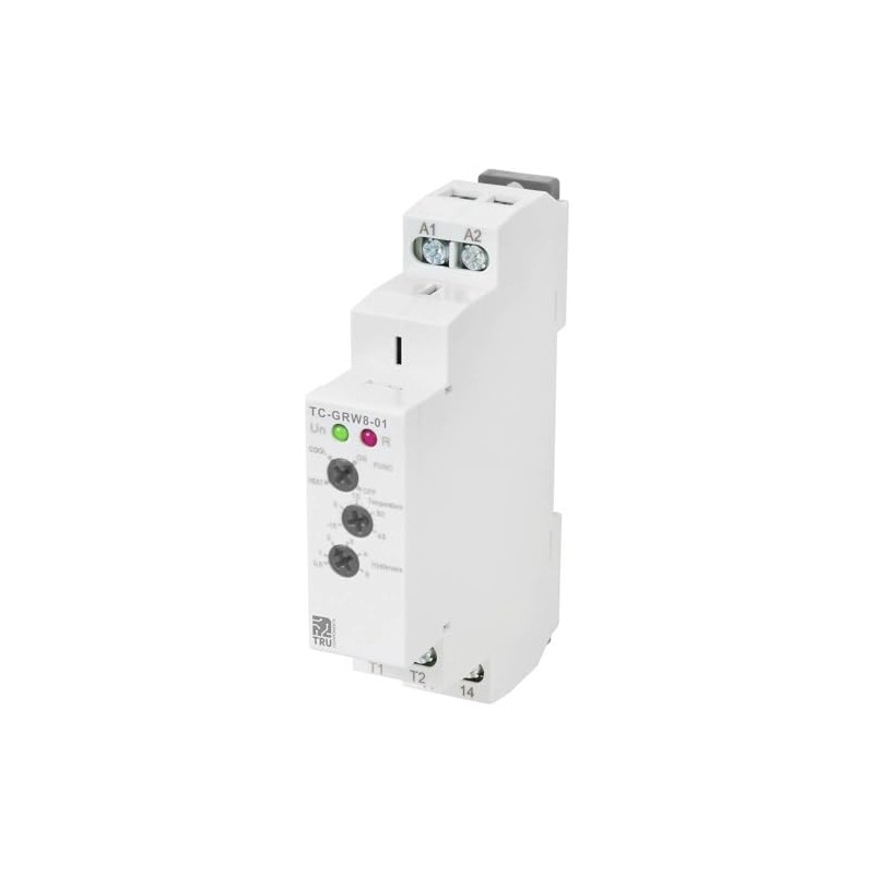 TRU COMPONENTS TC-GRW8-01 Temperature Controller NTC -15 to 45°C Relay