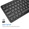 Arteck 2.4G Wireless Keyboard Ultra Slim Full Size Keyboard with