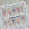 Soft Rose Handmade Nail Tips - Lipstick / 소프트 로즈