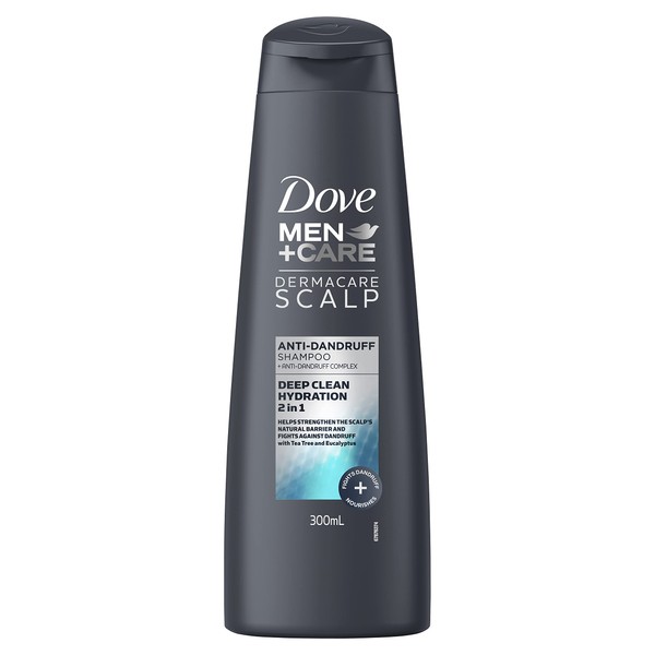 Dove Men+Care Anti-Dandruff Shampoo Dermacare Deep Clean Hydration 2in1 Strengthens