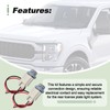 2 Set Rear License Plate Light Socket with Wiring Plug