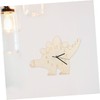 Operitacx Dinosaur Decorative Wall Clock Silent Alarm Clock for Bedroom