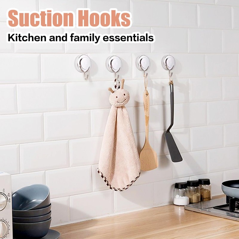 Suction Hooks Shower Kitchen Window Wall Sucker Suckers Cup Wreath