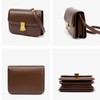 Liziblloy Crossbody Bag for Women Leather Square Purse Trendy Small