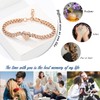 zeqingjw Urn for Ashes Heart Bracelet for Women Stainless Steel