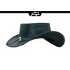 Black Jungle Yukon Leather Western Hat Australia Cowboy Hat, black