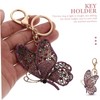 Healeved Butterflies Rhinestone Key Chain Charming Bag Key Ring Pendant