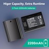 2 Pack NP-FZ100 Batteries with DB Dual Battery Charger for