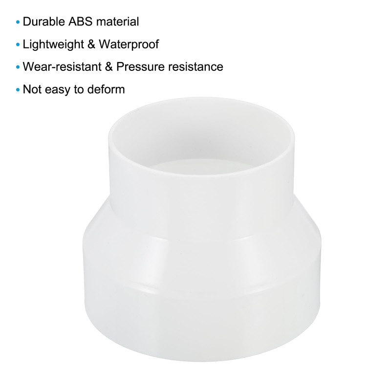 PATIKIL 4" to 3" Duct Reducer, Duct Connector Ducting Inline
