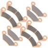 Caltric Front And Rear Brake Pads for John Deere Am141182