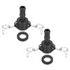 PATIKIL 0.75" Aluminum Cam and Groove Fitting, 2 Pcs Part-C
