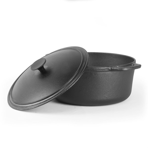 COMMERCIAL CHEF 6.6 Quart Cast Iron Dutch Oven with Dome