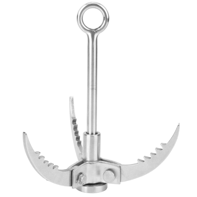 Grappling Hook, Grapple Hook Stainless Steel Claw Carabiner Stainless Steel