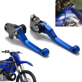 AnXin Motorcycle CNC Billet Pivot Brake Clutch Levers for YZ125 YZ250 15-23 YZ250F 09-23 YZ125X 17-23 YZ250X 16-23 YZ450F 09-23 YZ250FX 20-23 YZ450FX 19-23 Dirt Pit Bike Blue